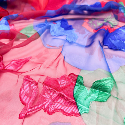 Vintage Floral Scarf