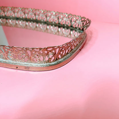 Large Hollywood Regency Mirror Tray