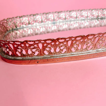 Large Hollywood Regency Mirror Tray