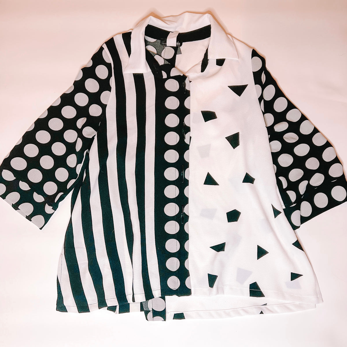 Black and White Art Deco Blouse