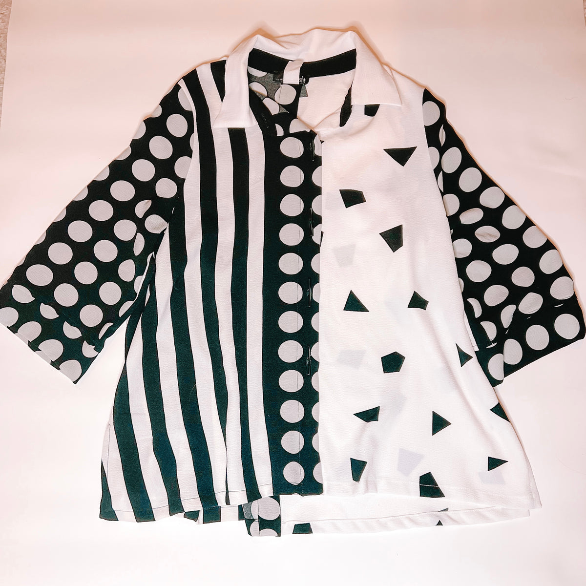 Black and White Art Deco Blouse