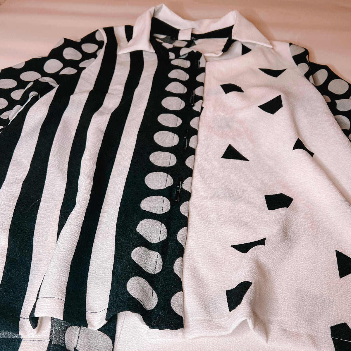 Black and White Art Deco Blouse