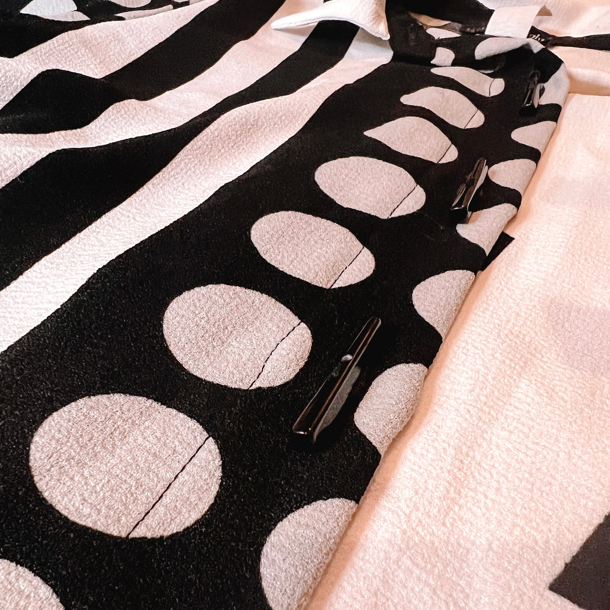 Black and White Art Deco Blouse