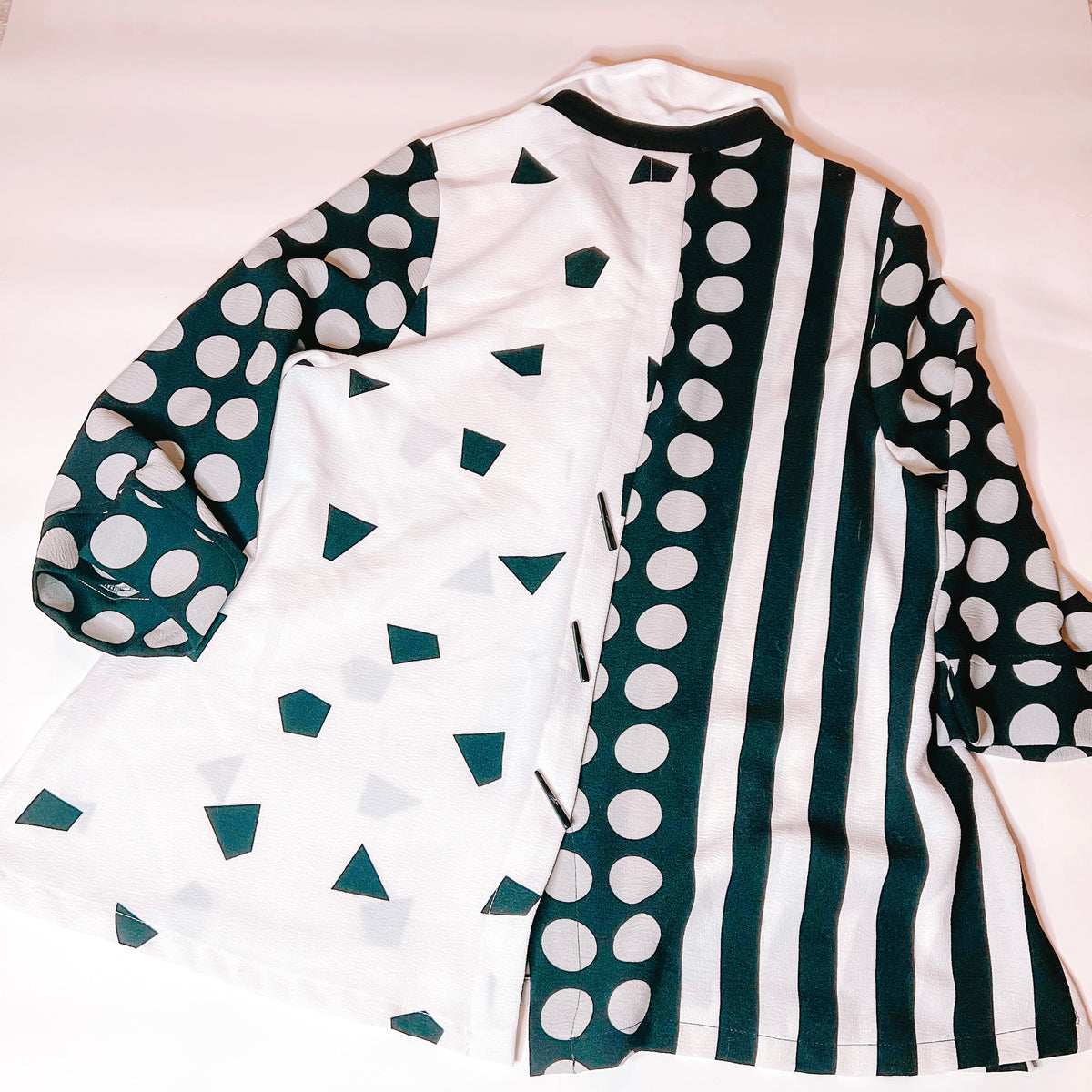 Black and White Art Deco Blouse