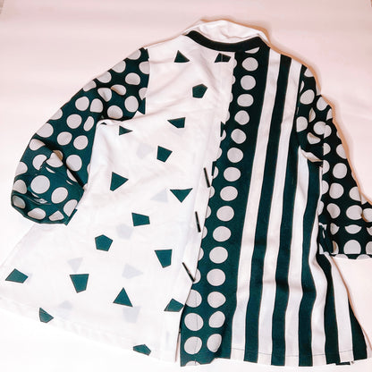 Black and White Art Deco Blouse
