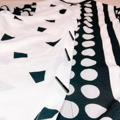 Black and White Art Deco Blouse