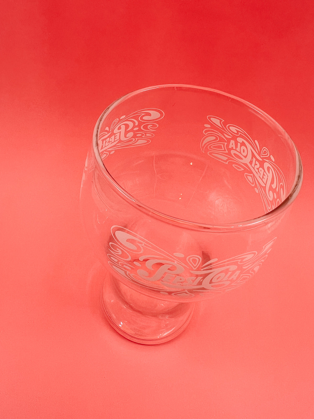 Vintage PEPSI COLA Drinking Glass Tumbler