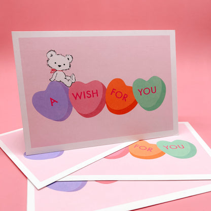 Vintage Valentine's Day Card - 90's Candy Hearts