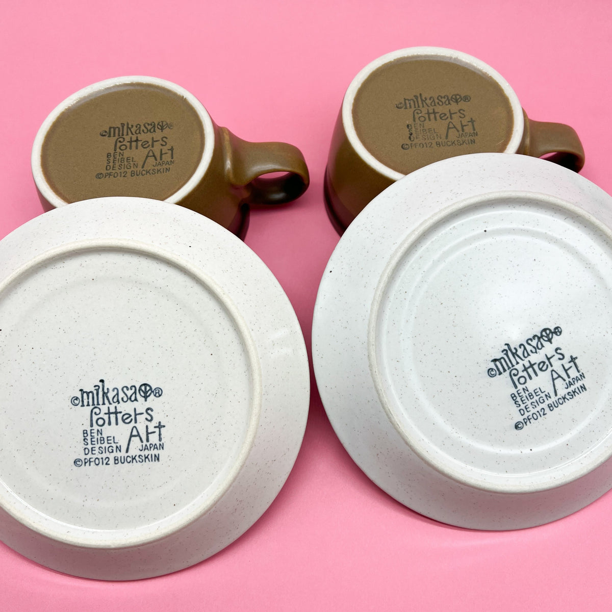 Vintage Mikasa Buckskin Cup & Saucer Set