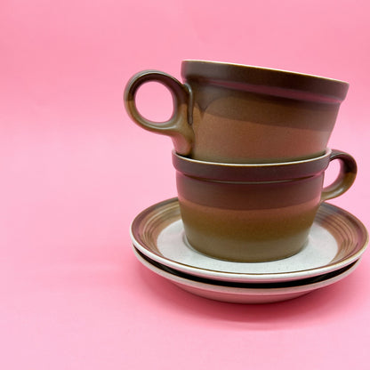 Vintage Mikasa Buckskin Cup & Saucer Set