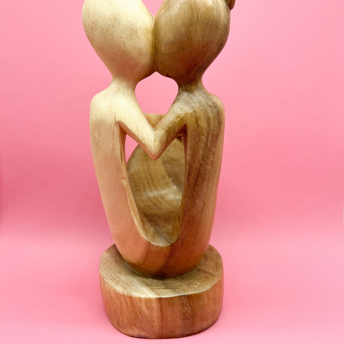 Wood Abstract Couple  - Wine Bottle Holder