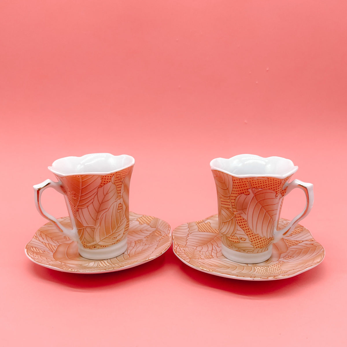 Gold Leaf Espresso / Tea Cup Sets