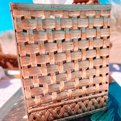 Vintage Brass Tissue Box Holder