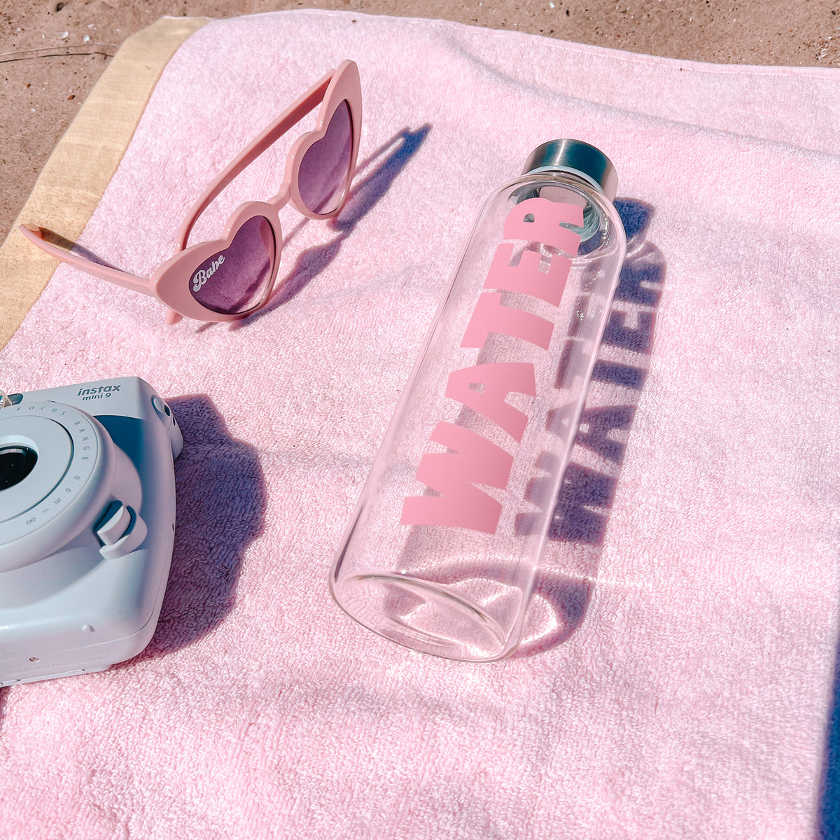 Glass Water Bottle